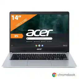 Bol.com Acer Chromebook 314 (CB314-1H-C9FP) Intel Celeron N4020 - 4GB DDR4 RAM - 64GB eMMC opslaggeheugen aanbieding