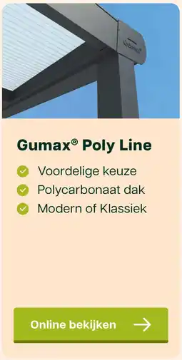 Tuinmaximaal Gumax Poly Line aanbieding