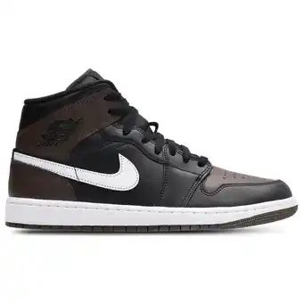 Foot Locker Jordan Aj1 Mid Sneakers Heren - Bruin - Maat 40 - Leer, Synthetisch aanbieding