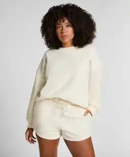 Hunkemoller Hunkemöller Sportieve fleece short Wit aanbieding
