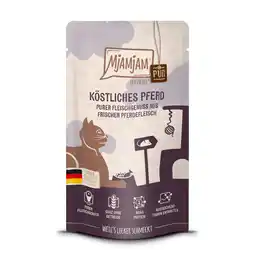Zooplus Voordeelpakket MjAMjAM Knijpzak 24 x 125 g - puur heerlijk Paard aanbieding