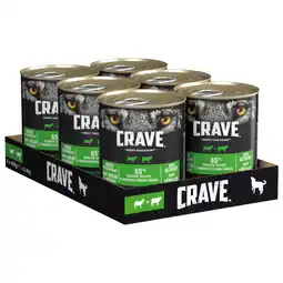 Zooplus 6x400g Adult Lam en Rund Crave Hondenvoer aanbieding
