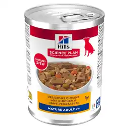 Zooplus Dubbelpak24x363g Hill's Science Plan Mature Adult Ragout met Kip & Toegevoegd Groente Nat Hondenvoer aanbieding
