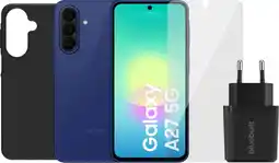 Coolblue Samsung Galaxy A27 256GB Blau 5G + Compleet Accessoirepakket aanbieding