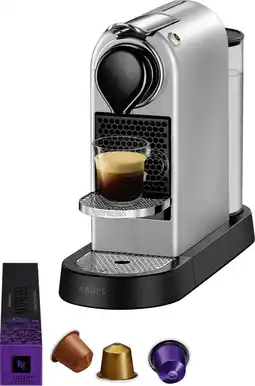 Coolblue Krups Nespresso Citiz XN741B Zilver aanbieding