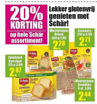 Gezond & Wel Lekker glutenvrij genieten met Schar aanbieding