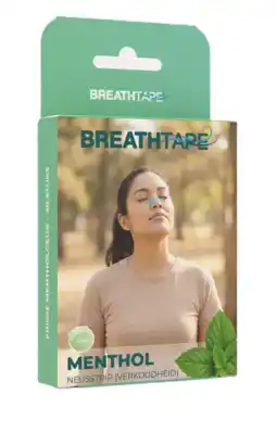 De Online Drogist Breathtape Menthol Neusstrip (verkoudheid) aanbieding