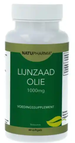 De Online Drogist Natupharma Lijnzaadolie 1000mg Softgels aanbieding