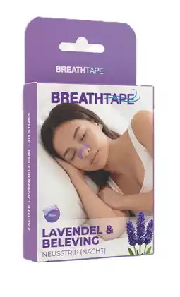 De Online Drogist Breathtape Lavendel & Beleving Neusstrip (nacht) aanbieding