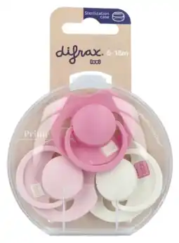 De Online Drogist Difrax Lovi Fopspenen Pink 6-18M aanbieding