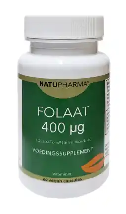 De Online Drogist Natupharma Folaat 400mcg Capsules aanbieding