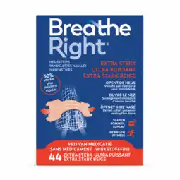 De Online Drogist Breathe Right Neusstrips Beige Extra Sterk aanbieding