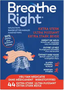 De Online Drogist Breathe Right Neusstrips Beige Extra Sterk aanbieding