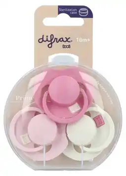 De Online Drogist Difrax Lovi Fopspenen Pink 18M+ aanbieding
