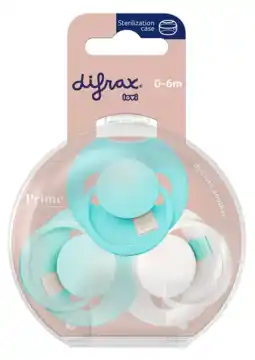 De Online Drogist Difrax Lovi Prime Green Fopspenen 0-6M aanbieding