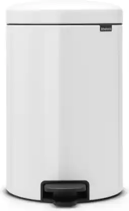 Wehkamp Brabantia NewIcon pedaalemmer 20L met kunststof binnenemmer - White aanbieding