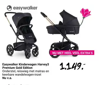 Van Asten BabySuperstore Easywalker Kinderwagen Harvey3 Premium Gold Edition aanbieding