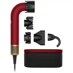 MediaMarkt Dyson Supersonic R Straight + Wavy Red Velvet / Gold Föhn Rood aanbieding