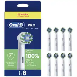 MediaMarkt Oral-b Opzetborstel Crossaction Wit 8ct aanbieding