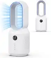 Bol.com MATTI - Tafelventilator - Ventilator Staand - Bladloze Ventilator - Draadloos - Incl. Nachtlampje aanbieding