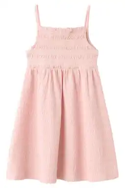 Wehkamp Mango Kids zomerjurk lichtroze aanbieding