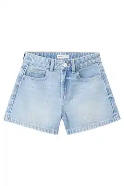 Wehkamp Mango Kids short light blue denim aanbieding