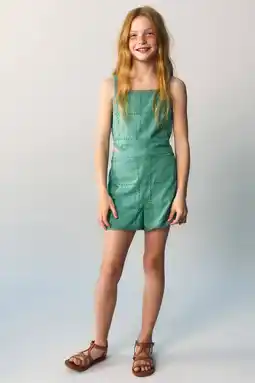 Wehkamp Mango Kids playsuit turquoise aanbieding
