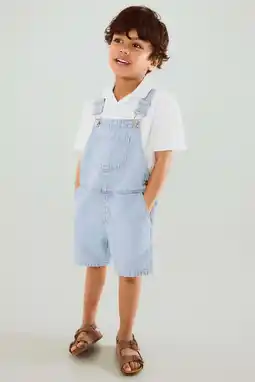 Wehkamp Mango Kids tuinbroek light blue denim aanbieding