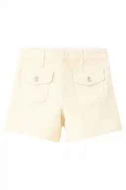 Wehkamp Mango Kids denim short lichtgeel aanbieding