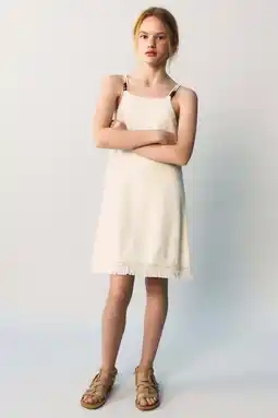 Wehkamp Mango Kids zomerjurk wit aanbieding