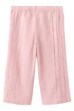 Wehkamp Mango Kids casual broek lichtroze aanbieding