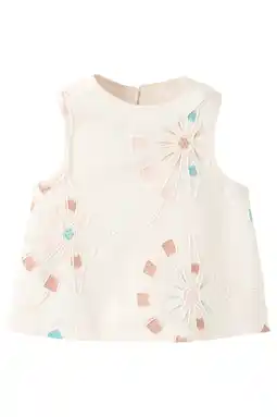 Wehkamp Mango Kids mouwloze top beige aanbieding