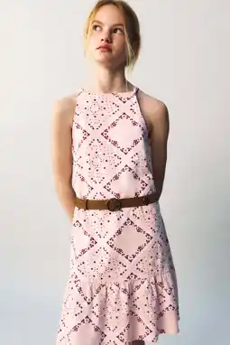 Wehkamp Mango Kids zomerjurk roze aanbieding
