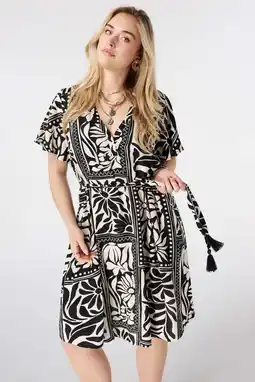 Wehkamp MS Mode zomerjurk Plus Size - zwart aanbieding