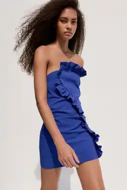 Wehkamp Mango zomerjurk blauw aanbieding