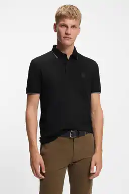 Wehkamp BOSS slim polo zwart aanbieding