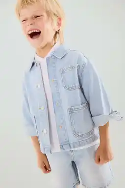 Wehkamp Mango Kids spijkerjas light blue denim aanbieding