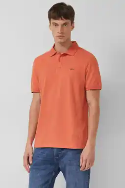 Wehkamp s.Oliver Big Size regular polo oranje aanbieding