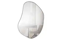 Wehkamp WOOOD Romee Organische Spiegel - Metaal - Zwart - 100x70x4 (100x70x4 cm) aanbieding