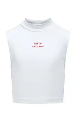 Wehkamp KIDS ONLY GIRL mouwloze top wit aanbieding