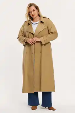 Wehkamp YOEK trenchcoat camel aanbieding