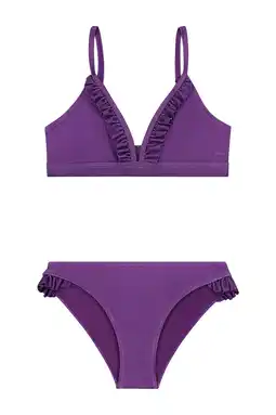 Wehkamp Shiwi bikini met ruches Blake paars aanbieding