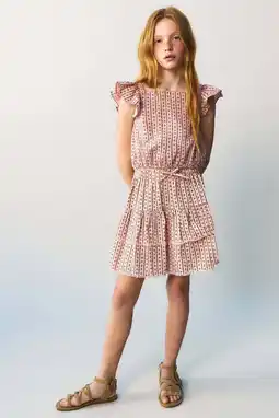 Wehkamp Mango Kids gebloemde korte rok - lichtroze aanbieding