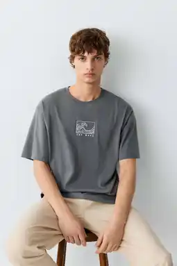 Wehkamp MANGO TEEN T-shirt met print - grijs aanbieding