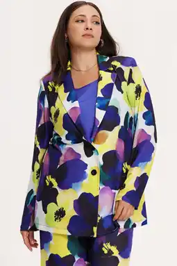 Wehkamp YOEK regular blazer paars aanbieding