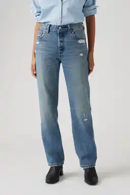 Wehkamp Levi's 501 '90s straight leg jeans medium blue denim aanbieding