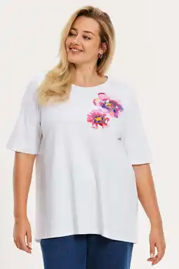 Wehkamp YOEK gebloemde T-shirt wit aanbieding