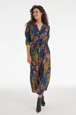 Wehkamp Didi midi jurk donkerblauw aanbieding