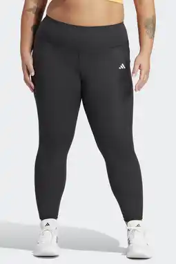 Wehkamp adidas Performance Plus Size sportlegging Optimé zwart aanbieding