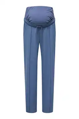 Wehkamp ONLY MATERNITY wide leg regularwaist zwangerschaps casual broek blauw aanbieding